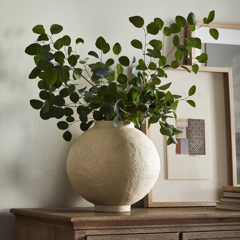 Olivos Wide Paper Mache Vessel