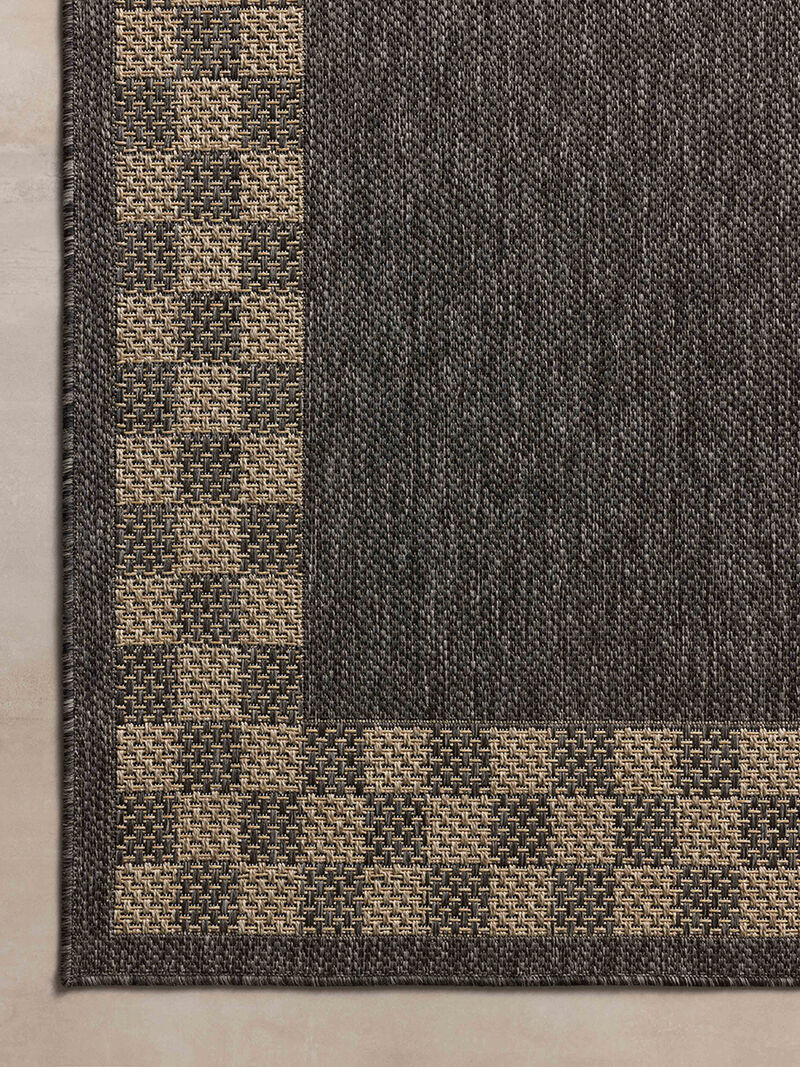 Providence PRC01 Charcoal/Natural 7'6" x 10' Rug by Chris Loves Julia x Loloi