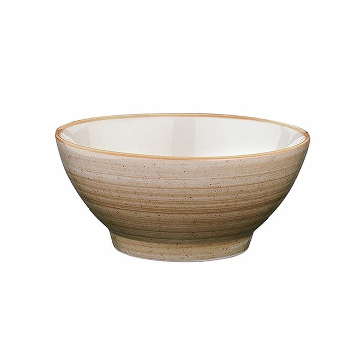 Terrain dia.4.75" h:2.25" 10 oz. Round Brown Porcelain Bowl (Set of 4)