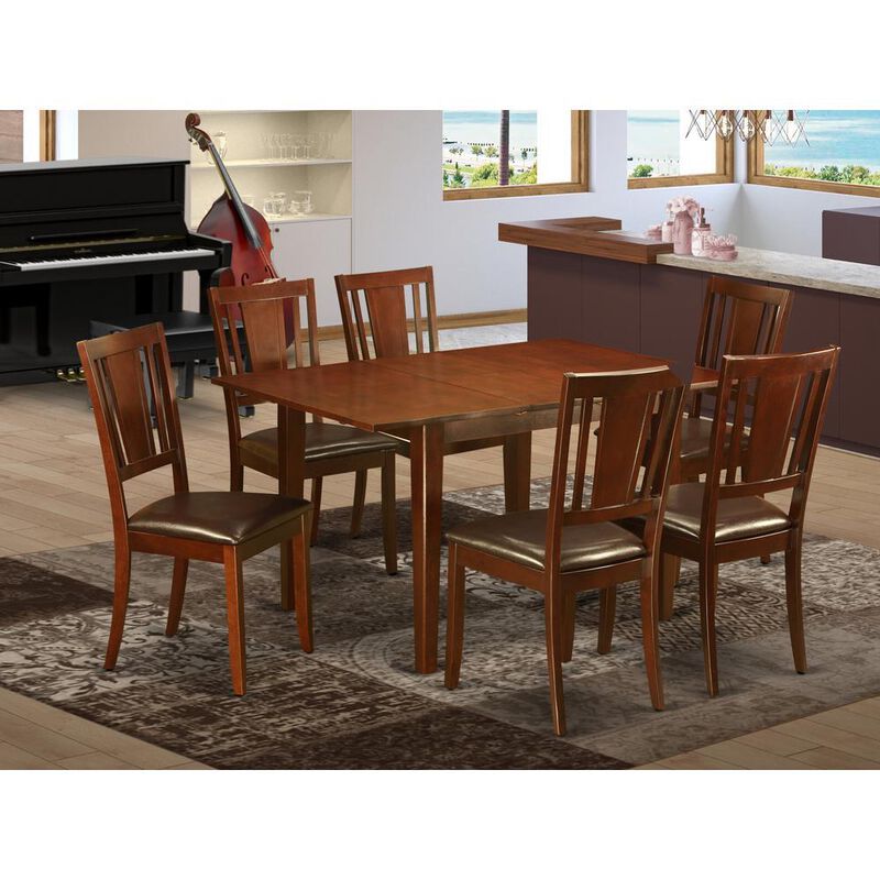 7 Pc Kitchen nook Dining set-Kitchen Table and 6 Dining Chairs
