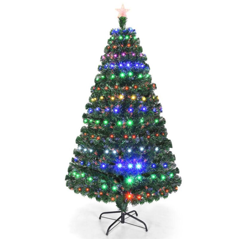 Artificial Christmas Tree with LED Light and Metal Stand