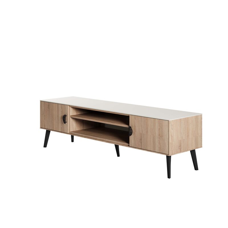 Haley Large TV Stand in Beige