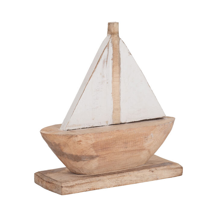 Wood 11" Sailboat