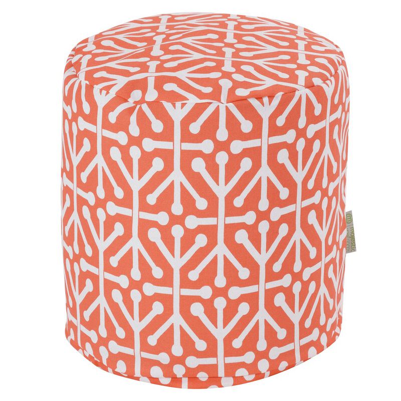 Majestic Home Goods Pouf Aruba Orange