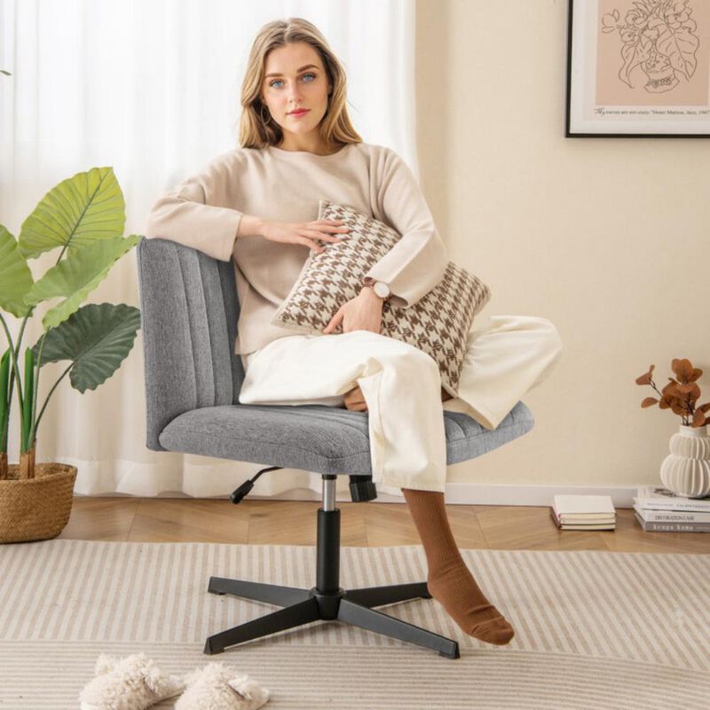 Rocking Criss Cross Legged Chair with Adjustable Height and No Wheels