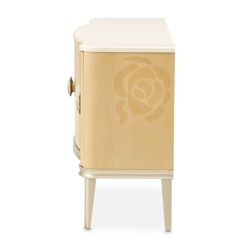 Michael Amini Camellia Field Sideboard - Caramel image number 1