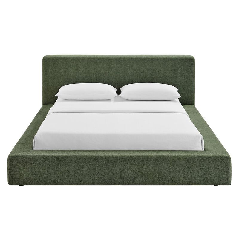 Luma Chenille Upholstered King Platform Bed Frame image number 5
