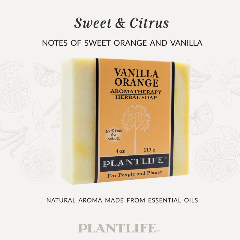 Plantlife Bar Soap - Vanilla Orange 3 Pack image number 2