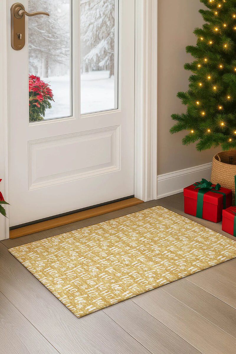 Merry & Bright MY22 Gold 3' x 5' Rug image number 1