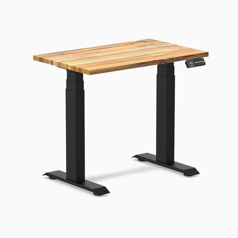 Desky Dual Mini Hardwood Sit Stand Desk image number 0