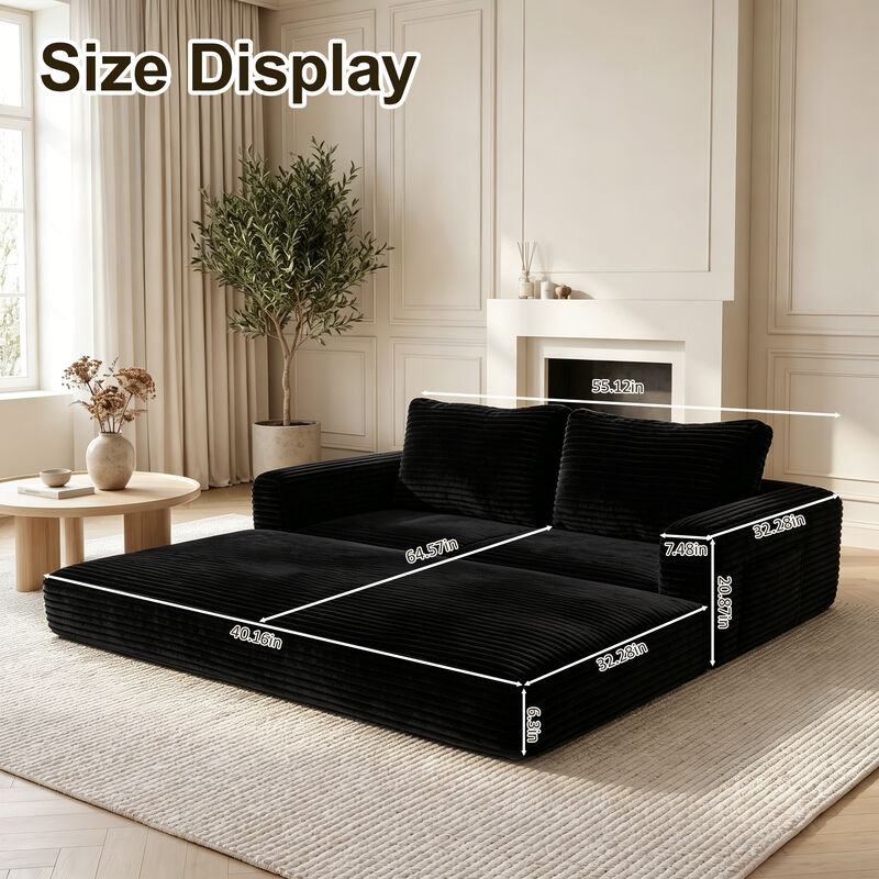 Reptax Convertible Sleeper Sofa Bed image number 6