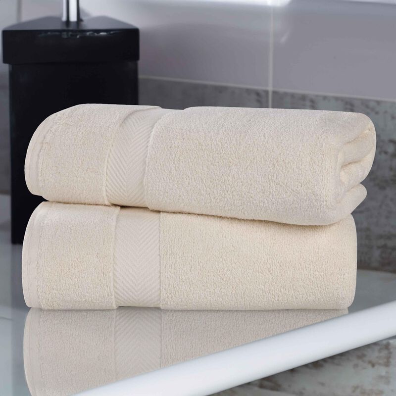 2-Piece Combed Cotton Bath Sheet Set &ndash; Smart-Dry, Plush & Quick-Drying image number 1