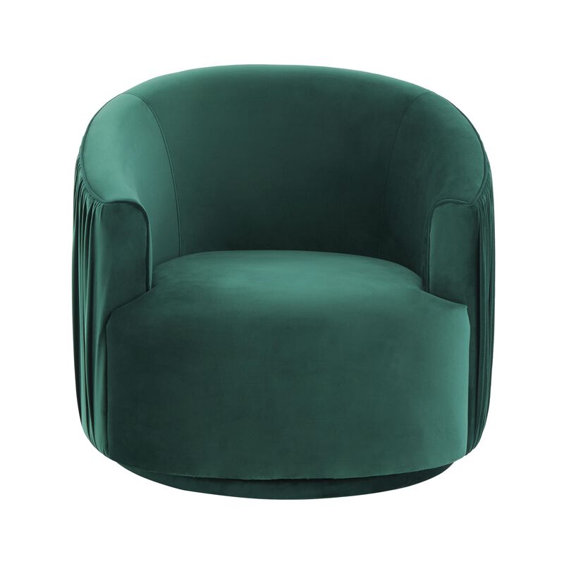 London Pleated Swivel Chair
