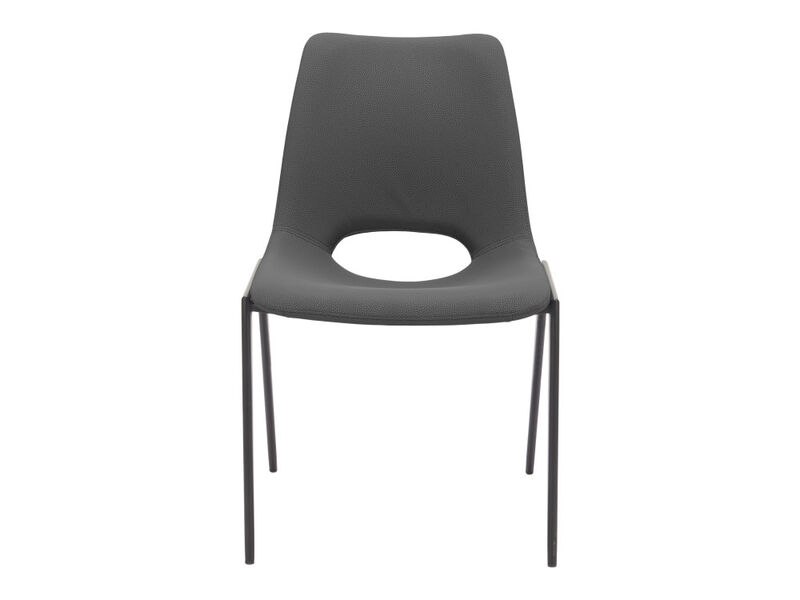 Desi Armless Dining Chair (Set of 2) Azure Gray