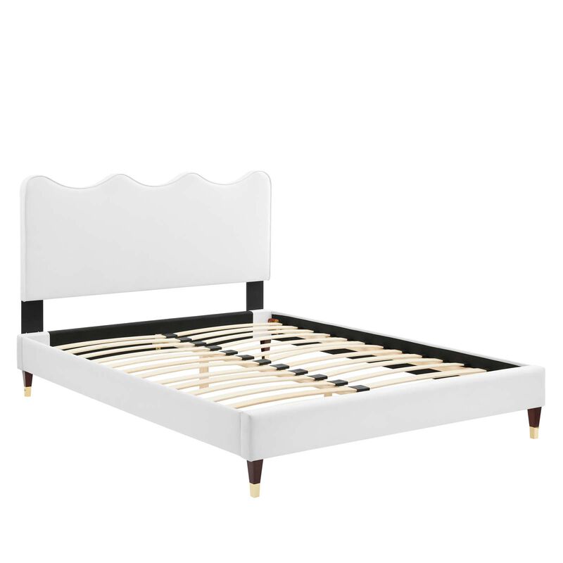 Modway - Current Performance Velvet Full Platform Bed image number 3