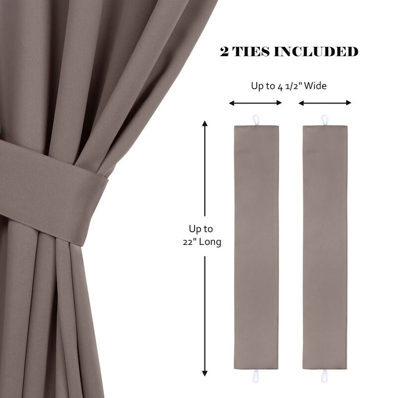 Set of 2 Classic Modern Room Darkening Blackout Curtains image number 2