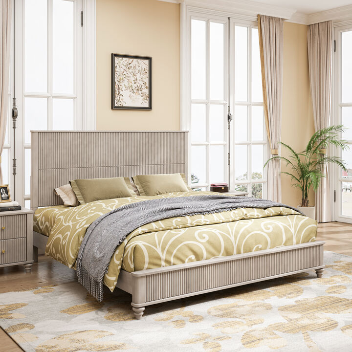 Zafblu King Platform Bed