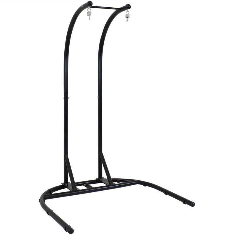 Sunnydaze U-Base Deluxe Powder-Coated Steel Hanging Chair Stand - 76 in