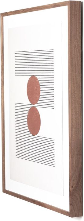 Woodblock The Hug Beige by Roseanne Kenny