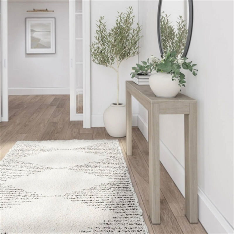 Solid Wood Modern Console Table – Sleek Sofa Table for Entryway or Living Room