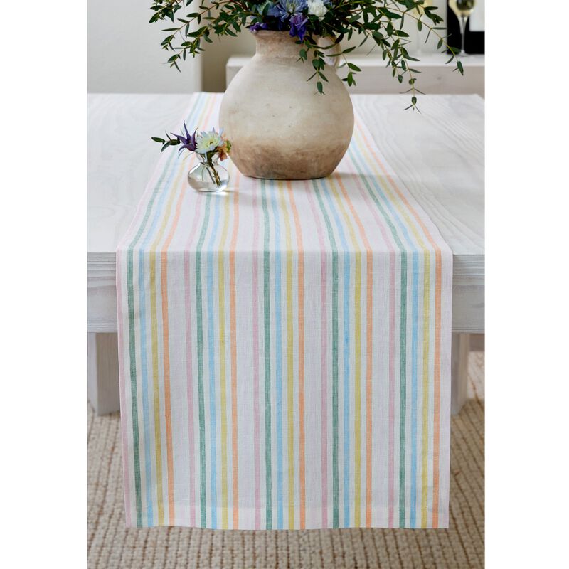 Solino Home Julia 100% Linen Table Runner &ndash; Handcrafted, Machine Washable, Perfect for Holiday and Everyday Dining
