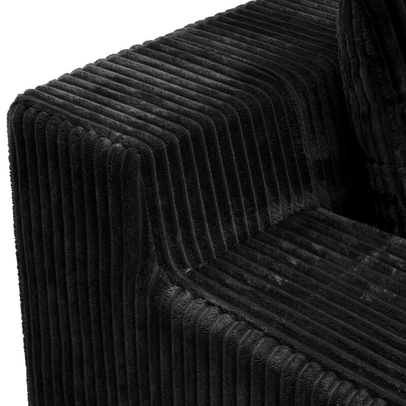 Losmek Modern L‑Shaped Corduroy Sectional Sofa image number 6
