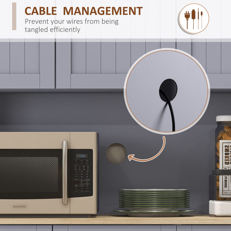 71" Modern Freestanding Kitchen Pantry Cabinet with Adjustable Shelves & Drawer