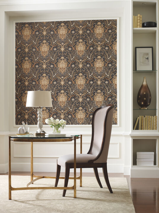 Byzance Brown Wallpaper