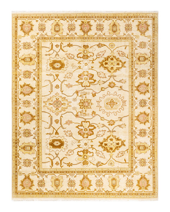 Eclectic, One-of-a-Kind Hand-Knotted Area Rug  - Ivory, 8' 0" x 10' 4"