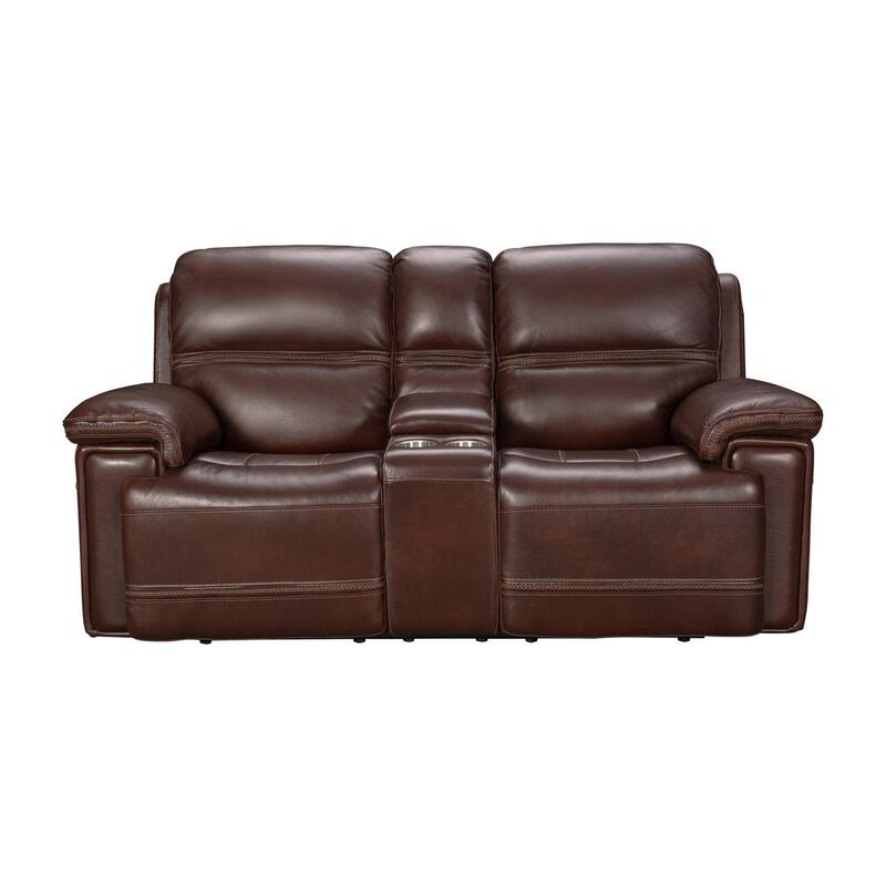 Barcalounger Sedrick Power Reclining Console Loveseat Power Head Rests