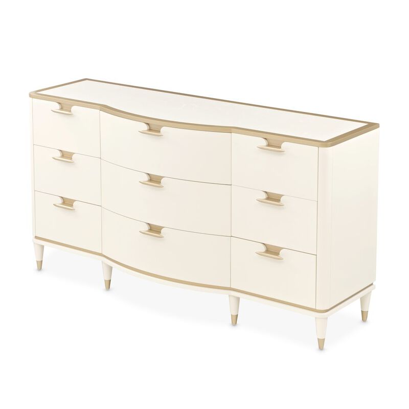Michael Amini La Terrazza Dresser - Creamy Pearl