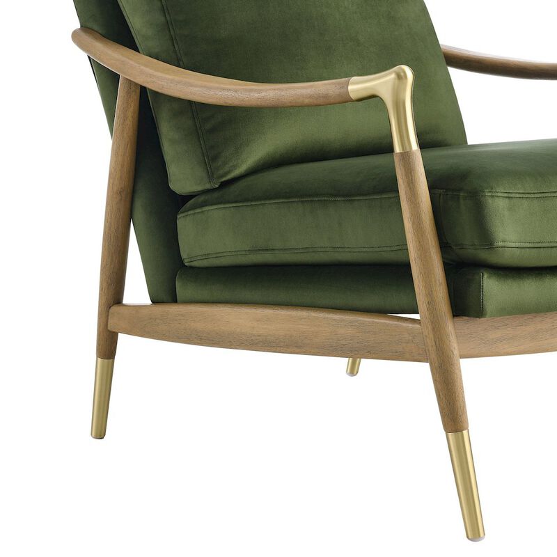 Langford Performance Velvet Accent Armchair image number 6