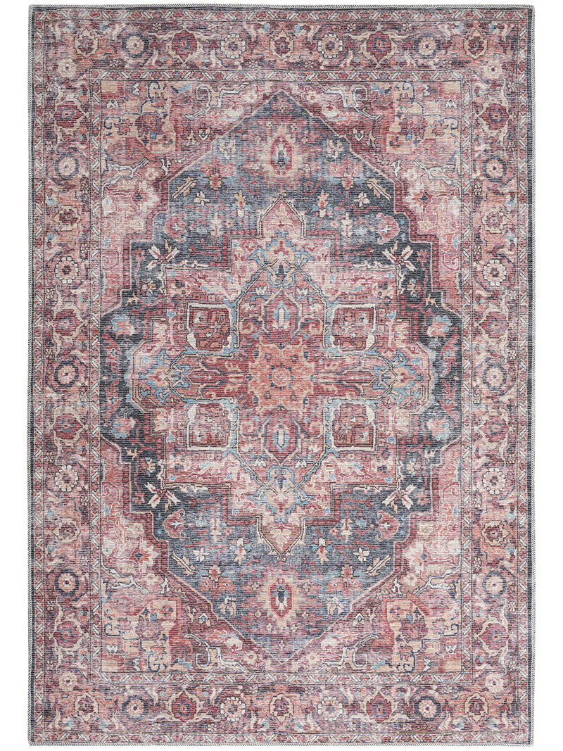Machine Washable Series 1 SR101 Multicolor 4' x 6' Rug
