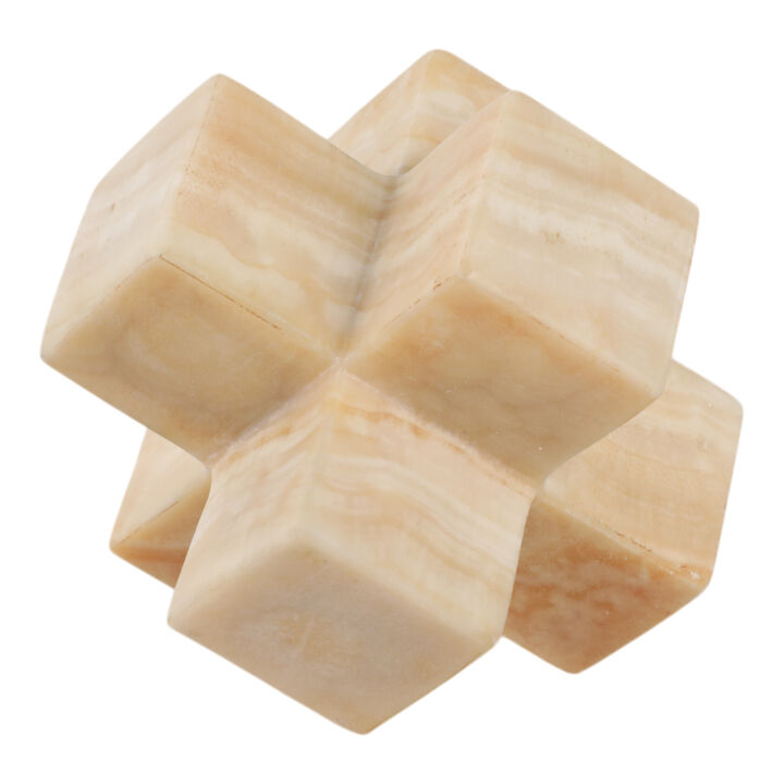 4" Onyx Marble Jack, Ivory
