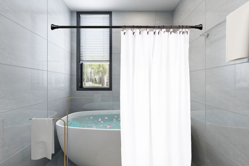 Zinc Double Shower Curtain Hooks, Set of 12 image number 6