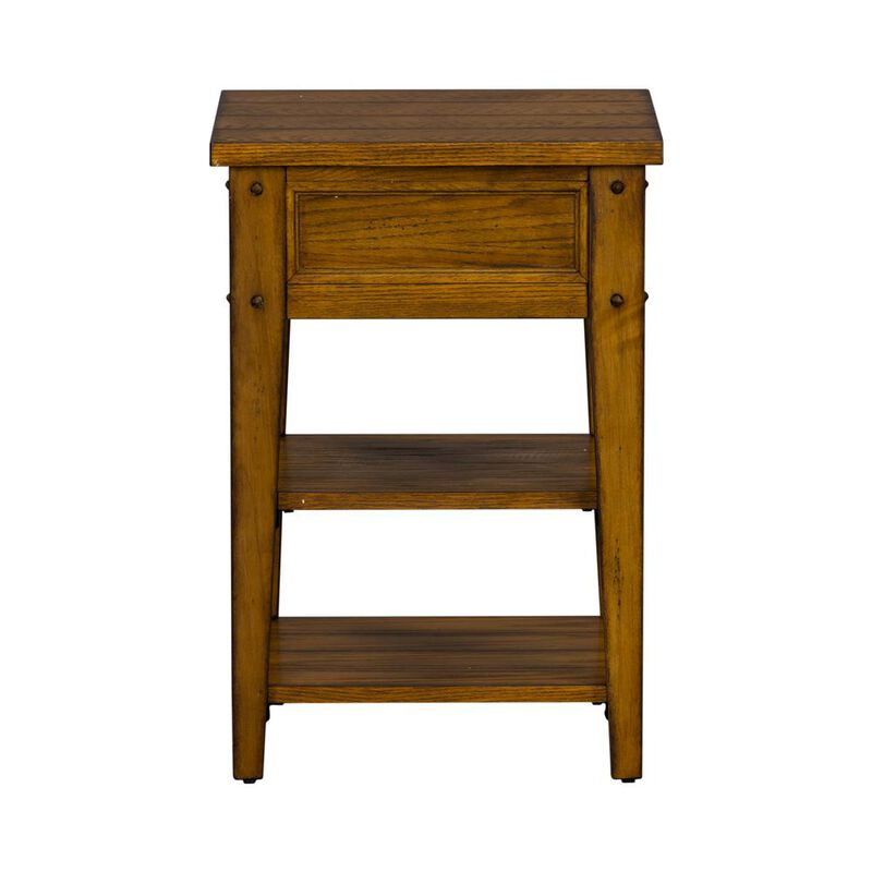 Lake House Rustic Plank-Top End Table image number 4