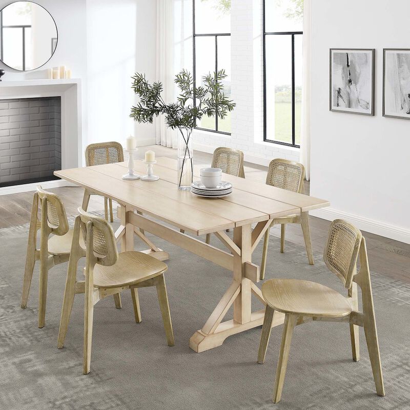 Windchime 71" Wood Dining Table image number 7