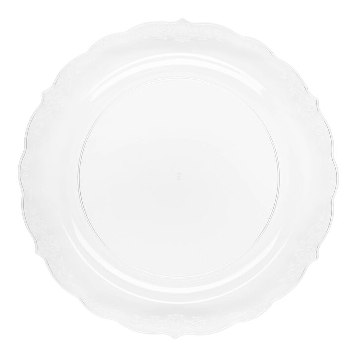 7.5" Vintage Round Plastic Salad Plates (120 Plates)