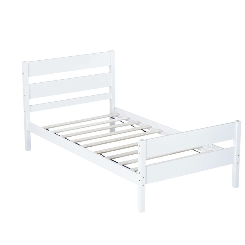 Whisen Twin Bed with Headboard and Footboard, Expresso