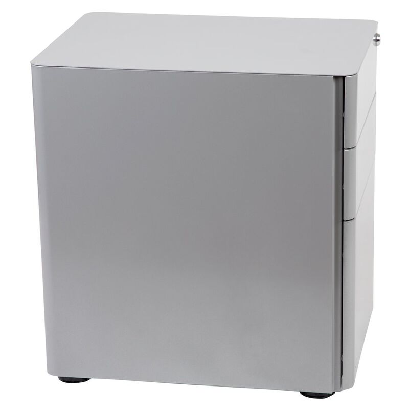 Flash Furniture 3-Drawer Mobile Locking Filing Cabinet with Anti-Tilt Mechanism, Gray image number 6