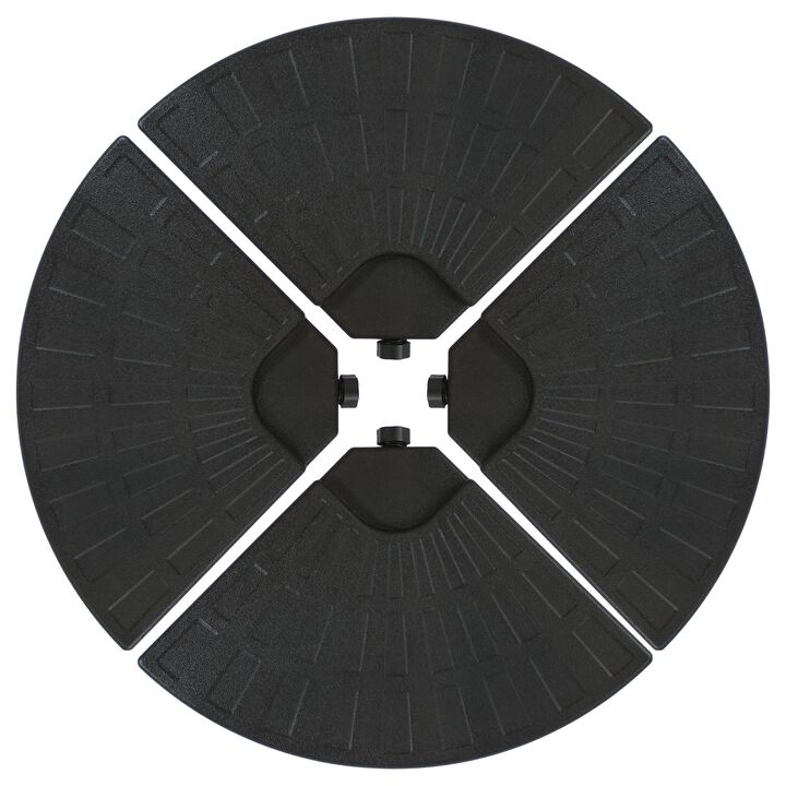Sunnydaze Sand or Water Round Cantilever Offset Patio Umbrella Base Plates