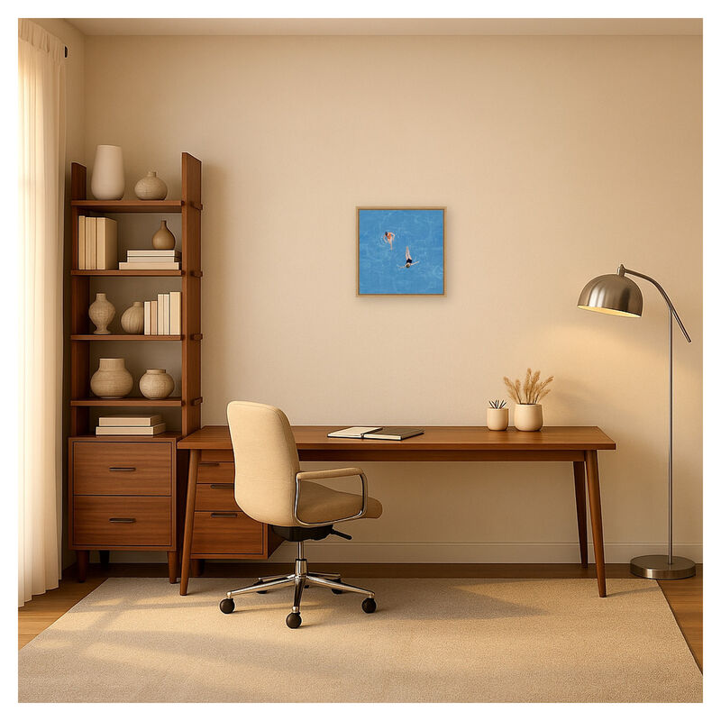 Pool Fun I by Danhui Nai Framed Canvas Wall Art image number 4