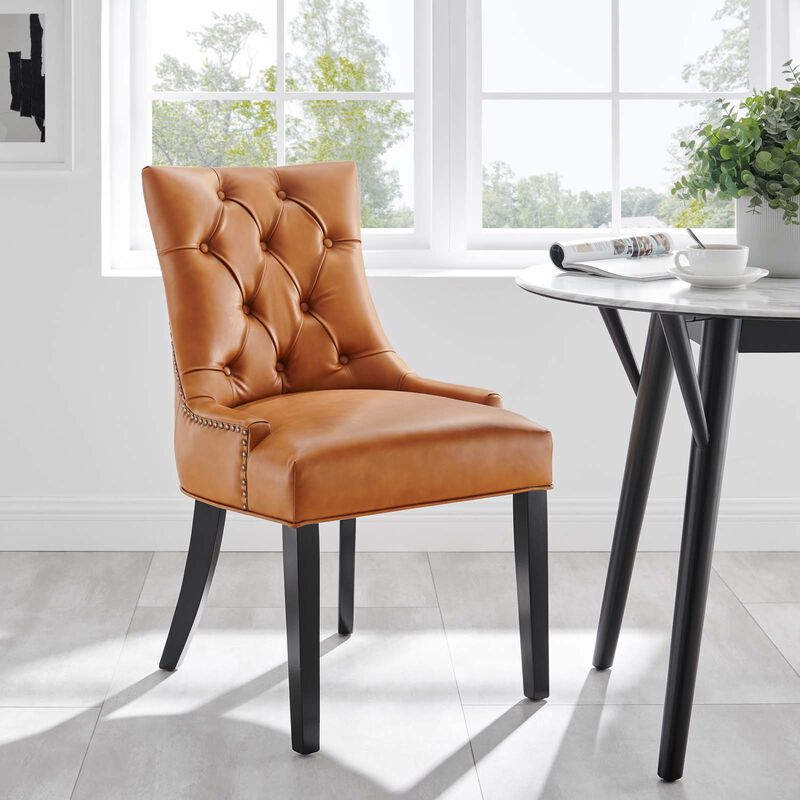 Regent Tufted Vegan Leather Dining Chair image number 7