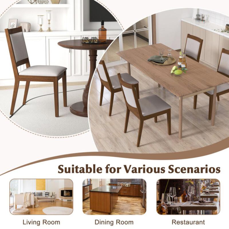 Modern Upholstered Dining Chairs Set of 2 for Kitchen or Dining Room Comfort and Style image number 2