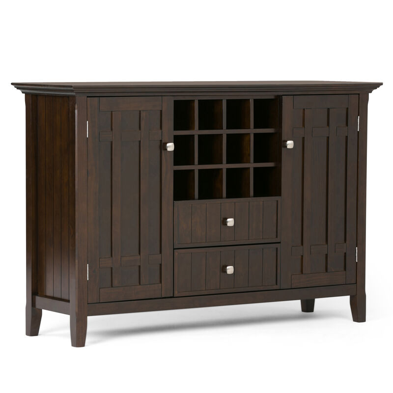Simpli Home Bedford Sideboard Buffet and Wine Rack image number 0