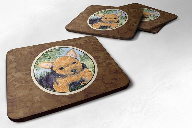 Caroline's Treasures SS8936FC Norwich Terrier Foam Coasters (Set of 4), 3.5 H x 3.5 W, Multicolor image number 0