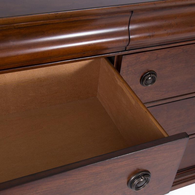 Liberty Furniture Rustic Traditions Dresser & Mirror in Rustic Cherry image number 6