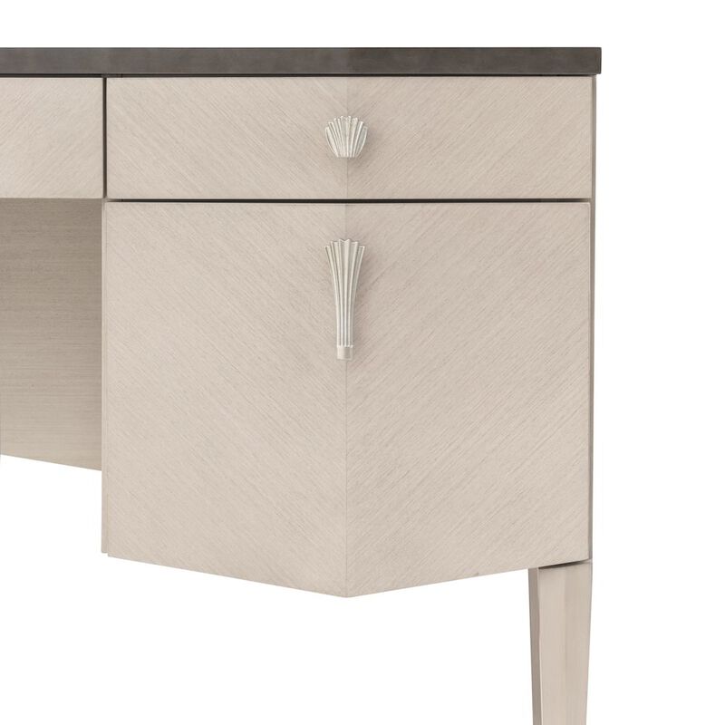 Michael Amini Fantosini Vanity Desk - Silver Mist