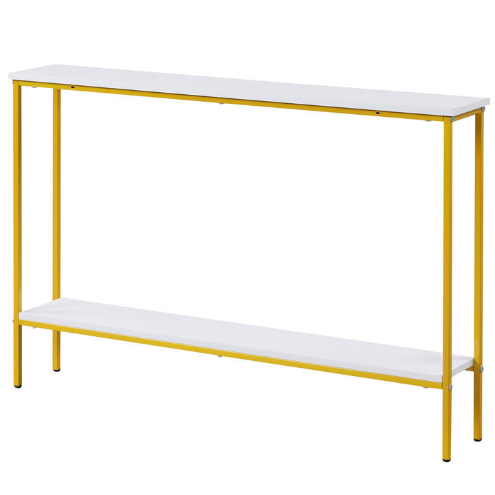 Console Table with Shelf with Dual Anti-Tipping Kits