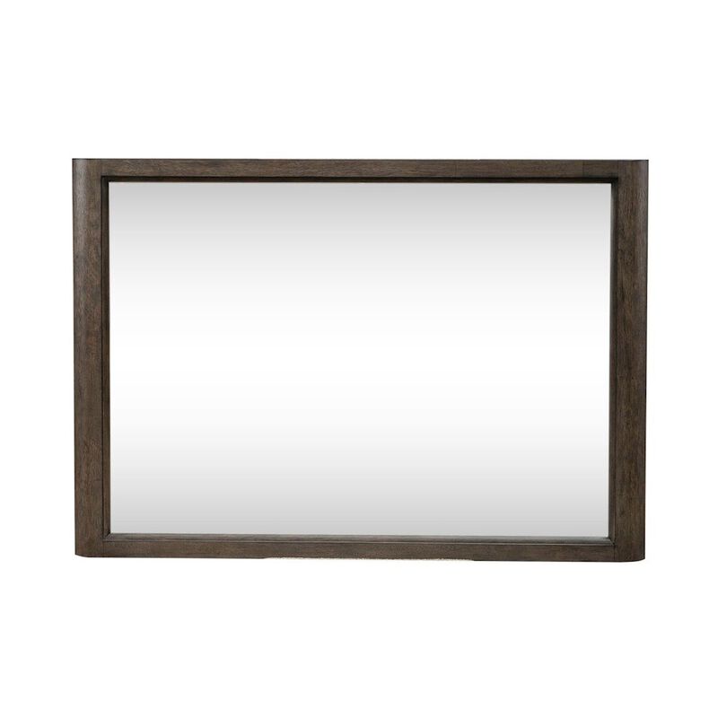 Liberty Furniture Cascade Falls Mirror for Bedroom Dresser Mount - Satin Espresso Oak image number 2
